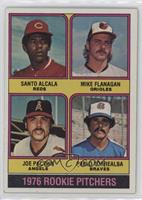 1976 Rookie Pitchers - Santo Alcala, Mike Flanagan, Joe Pactwa, Pablo Torrealba