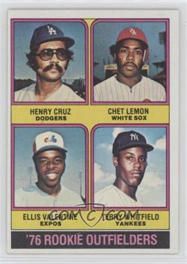 1976 Topps - [Base] #590 - '76 Rookie Outfielders - Henry Cruz, Chet Lemon, Ellis Valentine, Terry Whitfield