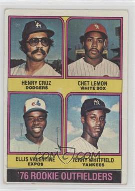 1976 Topps - [Base] #590 - '76 Rookie Outfielders - Henry Cruz, Chet Lemon, Ellis Valentine, Terry Whitfield [COMC RCR Poor]