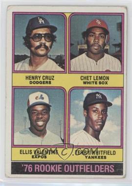 1976 Topps - [Base] #590 - '76 Rookie Outfielders - Henry Cruz, Chet Lemon, Ellis Valentine, Terry Whitfield [Good to VG‑EX]