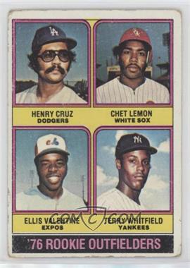 1976 Topps - [Base] #590 - '76 Rookie Outfielders - Henry Cruz, Chet Lemon, Ellis Valentine, Terry Whitfield [Poor to Fair]