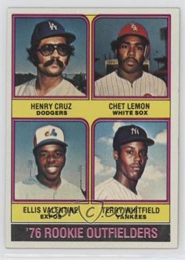 1976 Topps - [Base] #590 - '76 Rookie Outfielders - Henry Cruz, Chet Lemon, Ellis Valentine, Terry Whitfield