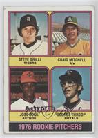 1976 Rookie Pitchers - Steve Grilli, Craig Mitchell, Jose Sosa, George Throop […