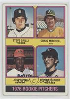 1976 Rookie Pitchers - Steve Grilli, Craig Mitchell, Jose Sosa, George Throop […