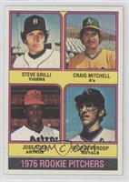 1976 Rookie Pitchers - Steve Grilli, Craig Mitchell, Jose Sosa, George Throop