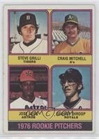 1976 Rookie Pitchers - Steve Grilli, Craig Mitchell, Jose Sosa, George Throop […