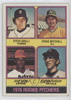 1976 Rookie Pitchers - Steve Grilli, Craig Mitchell, Jose Sosa, George Throop