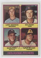 1976 Rookie Pitchers - Larry Anderson, Ken Crosby, Mark Littell, Butch Metzger