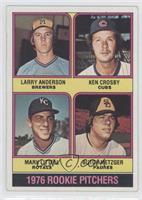 1976 Rookie Pitchers - Larry Anderson, Ken Crosby, Mark Littell, Butch Metzger