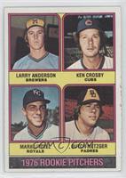 1976 Rookie Pitchers - Larry Anderson, Ken Crosby, Mark Littell, Butch Metzger …