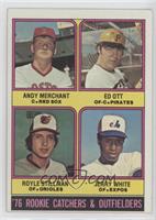 '76 Rookie Catchers & Outfielders - Andy Merchant, Ed Ott, Royle Stillman, Jerr…