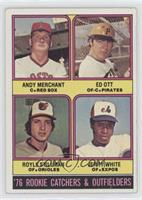 '76 Rookie Catchers & Outfielders - Andy Merchant, Ed Ott, Royle Stillman, Jerr…