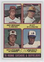 '76 Rookie Catchers & Outfielders - Andy Merchant, Ed Ott, Royle Stillman, Jerr…
