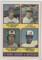 '76 Rookie Catchers & Outfielders - Andy Merchant, Ed Ott, Royle Stillman, Jerr…