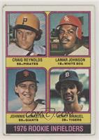 1976 Rookie Infielders - Craig Reynolds, Lamar Johnson, Johnnie LeMaster, Jerry…