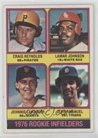 1976 Rookie Infielders - Craig Reynolds, Lamar Johnson, Johnnie LeMaster, Jerry…