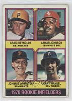 1976 Rookie Infielders - Craig Reynolds, Lamar Johnson, Johnnie LeMaster, Jerry…