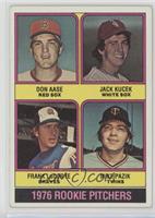 1976 Rookie Pitchers - Don Aase, Jack Kucek, Frank LaCorte, Mike Pazik [Good&nb…