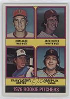 1976 Rookie Pitchers - Don Aase, Jack Kucek, Frank LaCorte, Mike Pazik