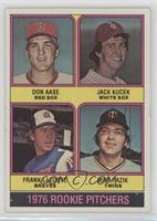 1976 Rookie Pitchers - Don Aase, Jack Kucek, Frank LaCorte, Mike Pazik