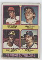 '76 Rookie Outfielders - Hector Cruz, Jamie Quirk, Jerry Turner, Joe Wallis [Po…