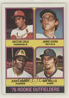 '76 Rookie Outfielders - Hector Cruz, Jamie Quirk, Jerry Turner, Joe Wallis