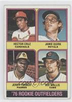 '76 Rookie Outfielders - Hector Cruz, Jamie Quirk, Jerry Turner, Joe Wallis [Go…