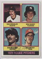 1976 Rookie Pitchers - Rob Dressler, Ron Guidry, Bob McClure, Pat Zachry