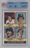 1976 Rookie Pitchers - Rob Dressler, Ron Guidry, Bob McClure, Pat Zachry [JSA&n…