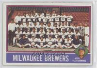 Team Checklist - Milwaukee Brewers, Alex Grammas [Poor to Fair]