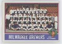 Team Checklist - Milwaukee Brewers, Alex Grammas [Poor to Fair]