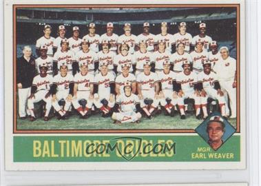 1976 Topps - [Base] #73 - Team Checklist - Baltimore Orioles Team, Earl Weaver