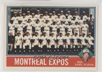 Team Checklist - Montreal Expos Team, Karl Kuehl