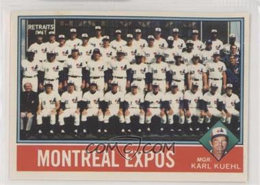 1976 Topps Team Checklists Sheet - Cut Singles #216 - Team Checklist - Montreal Expos Team, Karl Kuehl