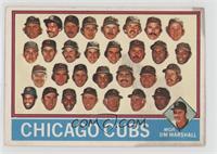 Team Checklist - Chicago Cubs Team, Jim Marshall [COMC RCR Poor]