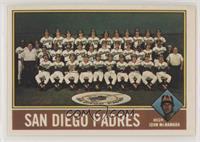 Team Checklist - San Diego Padres, John McNamara