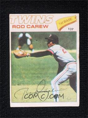 1977-78 Venezuelan Baseball Stickers - [Base] #137 - Rod Carew [Poor to Fair]
