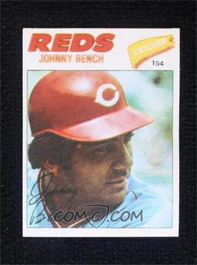 1977-78 Venezuelan Baseball Stickers - [Base] #154 - Johnny Bench
