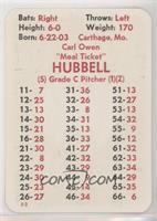 Carl Hubbell [Poor to Fair]