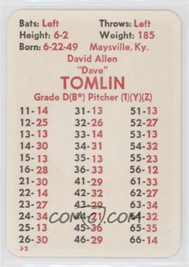 1977 APBA Baseball 1976 Season - [Base] #_DATO - Dave Tomlin