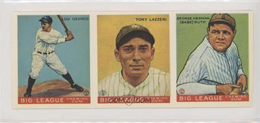 1977 Dover Classic Baseball Cards Reprints - [Base] - Panels #GLR - Lou Gehrig, Tony Lazzeri, Babe Ruth [Noted]