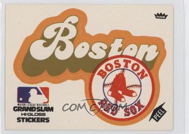 1977 Fleer Grand Slam Hi-Gloss Team Stickers - [Base] #_BORS - Boston Red Sox Team