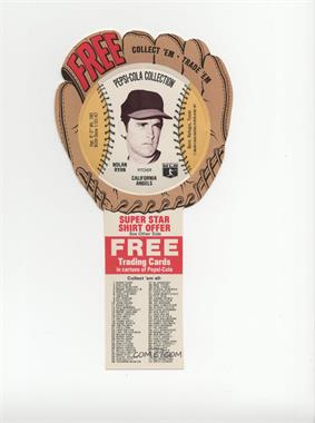 1977 MSA Discs - [Base] - Pepsi-Cola #24.2 - Nolan Ryan (Orange) [Good to VG‑EX]