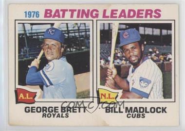 1977 O-Pee-Chee - [Base] #1 - George Brett, Bill Madlock [Good to VG‑EX]