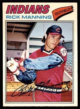 1977 O-Pee-Chee - [Base] #190 - Rick Manning [NM]