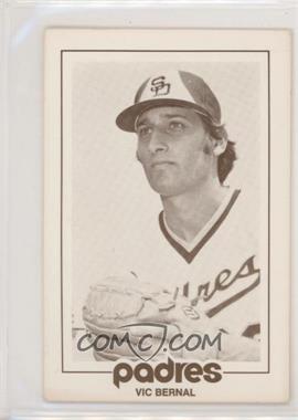 1977 San Diego Padres Schedule Cards - [Base] #_VIBE - Vic Bernal (Type I)