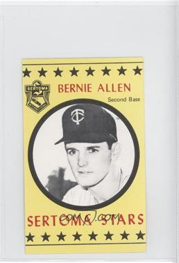 1977 Sertoma Stars - [Base] - Puzzle Back #_BEAL - Bernie Allen