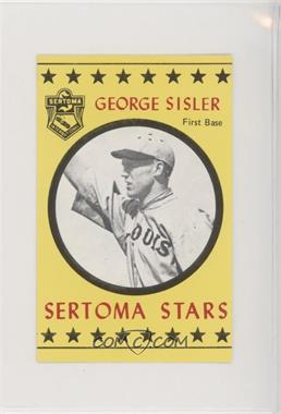 1977 Sertoma Stars - [Base] - Puzzle Back #_GESI - George Sisler
