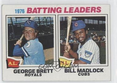 1977 Topps - [Base] #1 - League Leaders - George Brett, Bill Madlock [Noted]