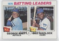 League Leaders - George Brett, Bill Madlock [Noted]